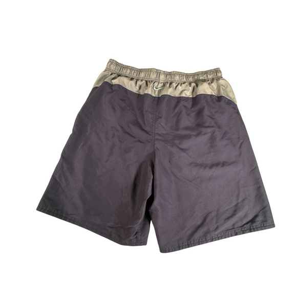 Nike Men's L Swim Trunks Navy Blue Board Shorts Drawstring Lined Pockets - Picture 12 of 13